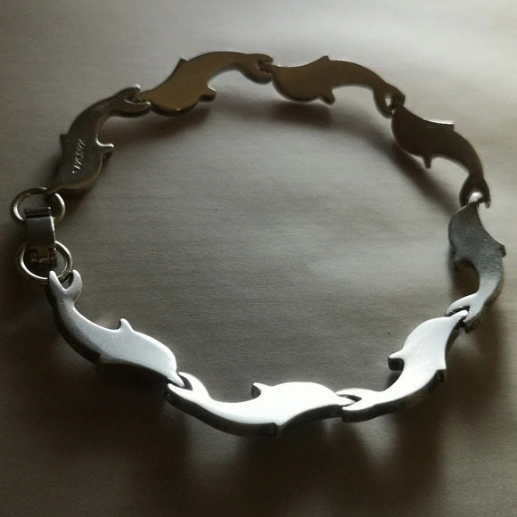Taxco 925 dolphin bracelet - Picture 1 of 3